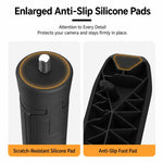 Xasurg Mini treppiede portatile a scomparsa, gimbal tascabile, supporto da tavolo con vite da 1/4 di pollice