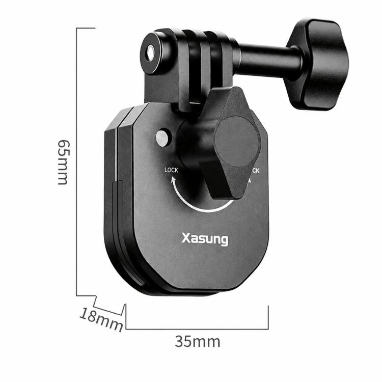 Supporto universale Xasurg per action camera da fissare al parabrezza della moto.