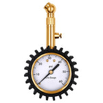 Manometro di precisione in metallo per pneumatici auto, Brass White Background Black Text, Brass Black Background White Text, Silver White Background Black Text, Silver Black Background White Text