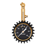 Manometro di precisione in metallo per pneumatici auto, Brass White Background Black Text, Brass Black Background White Text, Silver White Background Black Text, Silver Black Background White Text