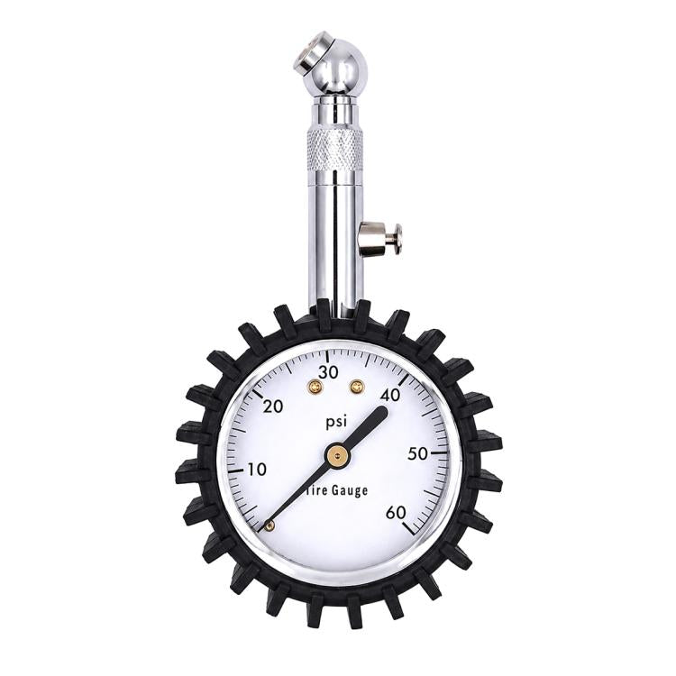 Manometro di precisione in metallo per pneumatici auto, Brass White Background Black Text, Brass Black Background White Text, Silver White Background Black Text, Silver Black Background White Text