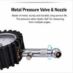 Manometro di precisione in metallo per pneumatici auto, Brass White Background Black Text, Brass Black Background White Text, Silver White Background Black Text, Silver Black Background White Text