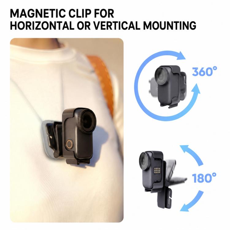 Supporto fisso magnetico multifunzione Xasurg con fascia per la testa, For DJI Osmo Nano