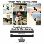 Supporto fisso magnetico multifunzione Xasurg con fascia per la testa, For DJI Osmo Nano