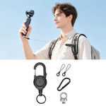 Xasurg Clip magnetica retrattile per zaino per Insta360 Luna, DJI Pocket 4P / 4 / 3