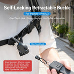 Xasurg Clip magnetica retrattile per zaino per Insta360 Luna, DJI Pocket 4P / 4 / 3