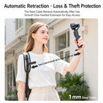 Xasurg Clip magnetica retrattile per zaino per Insta360 Luna, DJI Pocket 4P / 4 / 3