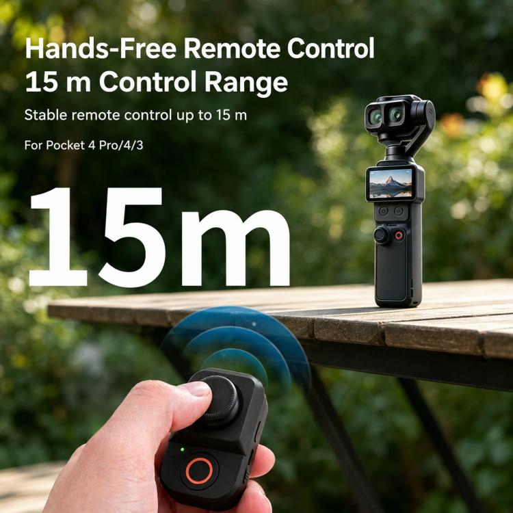 Telecomando wireless Bluetooth Xasurg, For DJI Osmo Pocket 4P / 4 / 3
