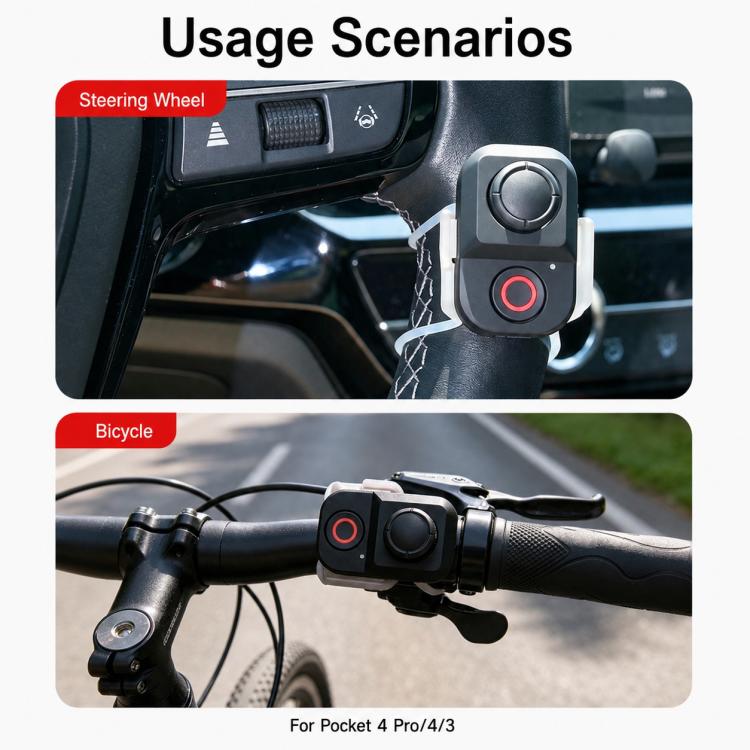 Telecomando wireless Bluetooth Xasurg, For DJI Osmo Pocket 4P / 4 / 3