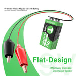 Cavo a sgancio rapido 2UUL BT04 per batteria da 9V con adesivo e alimentatore, For iPhone 16 Series