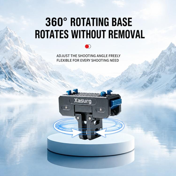 Adattatore di montaggio a sgancio rapido magnetico Xasurg, For Insta360 X5 / X4 Air / Ace Pro / Pro 2