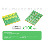 100 pezzi/confezione 2UUL BB01 Lame per riparazione schermo a doppio taglio
