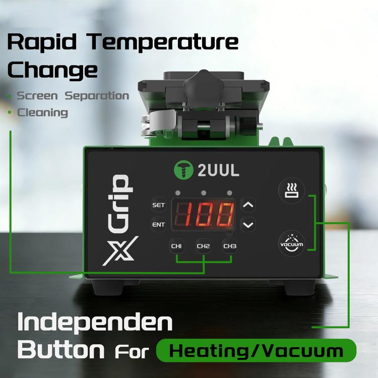2UUL SP01 Grip X Separatore riscaldato per schermo LCD con ventosa per telefono