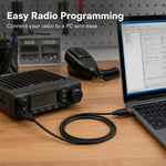 Cavo di programmazione da USB a ricetrasmettitore radio mobile per auto CT-62, For Yaesu FT-897 / FT-897D