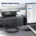 Cavo dati di programmazione per ricetrasmettitore radio mobile con porta USB, For Retevis RT-95 / Anytone AT-778UV