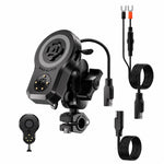 Supporto magnetico girevole a 360 gradi per caricabatterie wireless per telefono da moto, 45 W, Handlebar Model-A1, Rearview Mirror Mount-A2, Rearview Mirror Arm-A3, M8 Screw-A4, Crossbar-A5, Heavy-Duty Clamp-A6, Oil Pump Base-A7