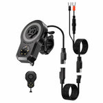 Supporto magnetico girevole a 360 gradi per caricabatterie wireless per telefono da moto, 45 W, Handlebar Model-A1, Rearview Mirror Mount-A2, Rearview Mirror Arm-A3, M8 Screw-A4, Crossbar-A5, Heavy-Duty Clamp-A6, Oil Pump Base-A7