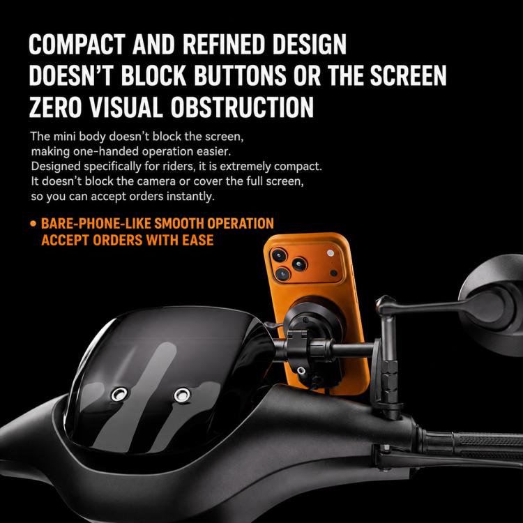 Supporto magnetico girevole a 360 gradi per caricabatterie wireless per telefono da moto, 45 W, Handlebar Model-A1, Rearview Mirror Mount-A2, Rearview Mirror Arm-A3, M8 Screw-A4, Crossbar-A5, Heavy-Duty Clamp-A6, Oil Pump Base-A7