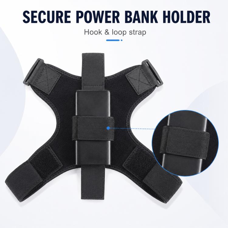 Accessori VR: Tracolla posteriore Treasure Power per Meta Quest 2 con ricarica per batteria mobile.