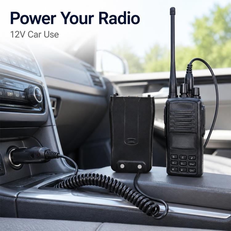 Cavo di alimentazione per accendisigari auto da 12 V, adattatore per cavo di alimentazione a spirale per walkie-talkie, For Baofeng H777 / BF-888S