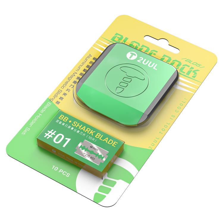 2UUL BL05 Set di supporti magnetici scorrevoli per lame in alluminio per dock di lame