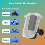 Supporto per telefono di navigazione per moto con sistema di assorbimento degli urti e copertura protettiva., Handlebar, Rearview Mirror