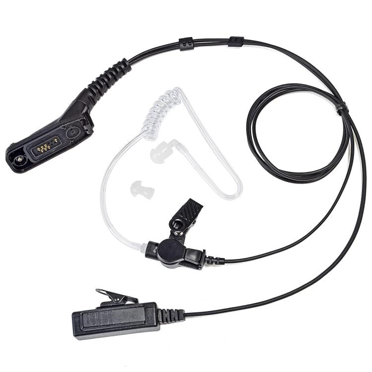 Auricolare con tubo acustico trasparente per walkie-talkie, For Motorola APX8000