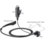 Auricolare con tubo acustico trasparente per walkie-talkie, For Motorola APX8000