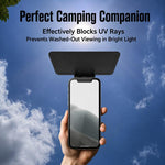 Parasole per telefono pieghevole, portatile e antiriflesso, con orientamento multi-angolo., Foldable Phone Sunshade