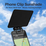 Parasole per telefono pieghevole, portatile e antiriflesso, con orientamento multi-angolo., Foldable Phone Sunshade
