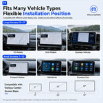 Parasole antiriflesso regolabile multi-angolo per console centrale auto, Center Consoles