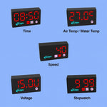 Tachimetro multifunzione 5 in 1 per moto/bici elettrica con modulo GPS, Air Temperature Version, Water Temperature Version