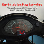 Tachimetro multifunzione 5 in 1 per moto/bici elettrica con modulo GPS, Air Temperature Version, Water Temperature Version