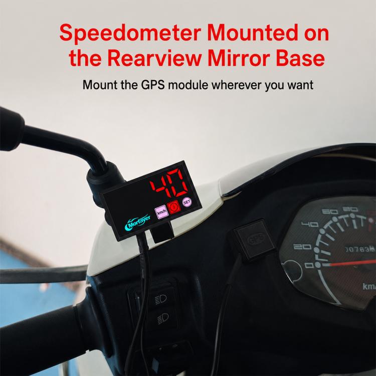 Tachimetro multifunzione 5 in 1 per moto/bici elettrica con modulo GPS, Air Temperature Version, Water Temperature Version
