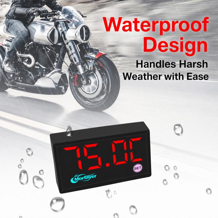 Tachimetro multifunzione 5 in 1 per moto/bici elettrica con modulo GPS, Air Temperature Version, Water Temperature Version