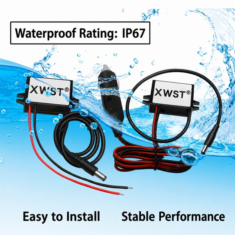 Adattatore da accendisigari femmina XWST a modulo di alimentazione per auto maschio DC 5,5 x 2,1 mm, 1A, 2A, 3A, 4A, 5A