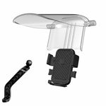 Supporto per telefono con navigatore per moto e parasole, Handlebar, Rearview Mirror, Drawstring