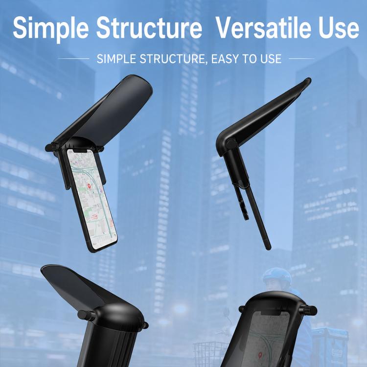 Supporto per telefono con navigatore per moto e parasole, Handlebar, Rearview Mirror, Drawstring
