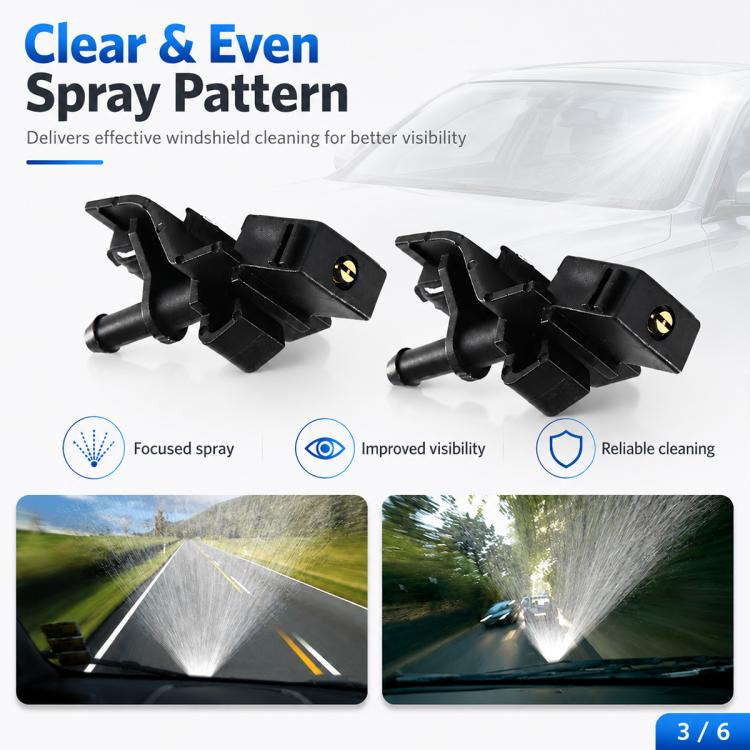 Set di 2 ugelli spruzzatori per lavavetri auto