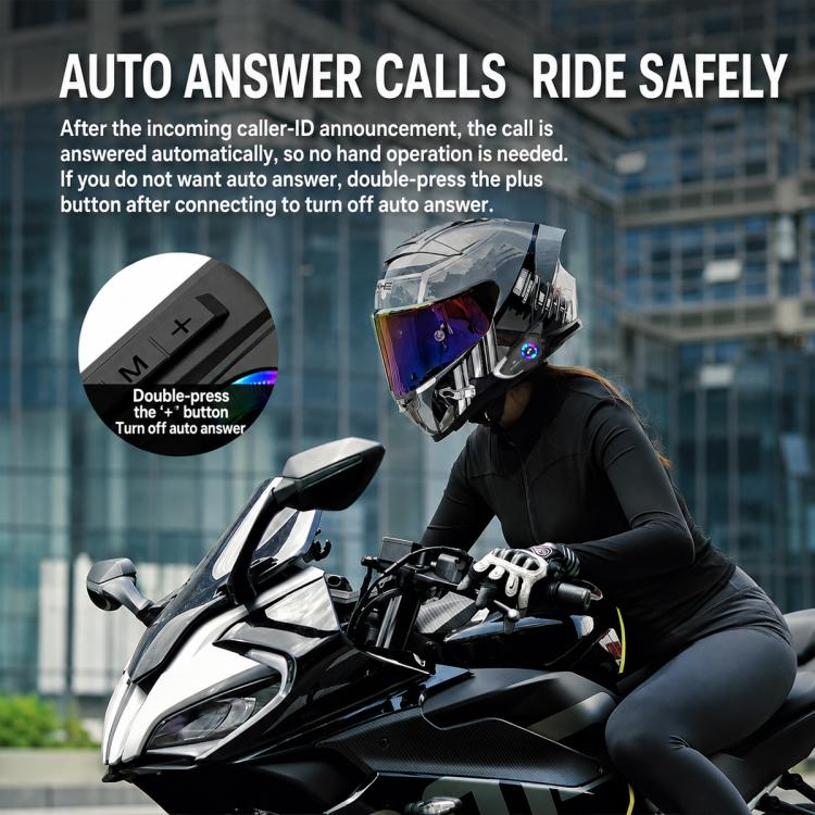Auricolari Bluetooth impermeabili per casco da moto X10, Black Soft Mic, Black Hard Mic, Black 2 in 1