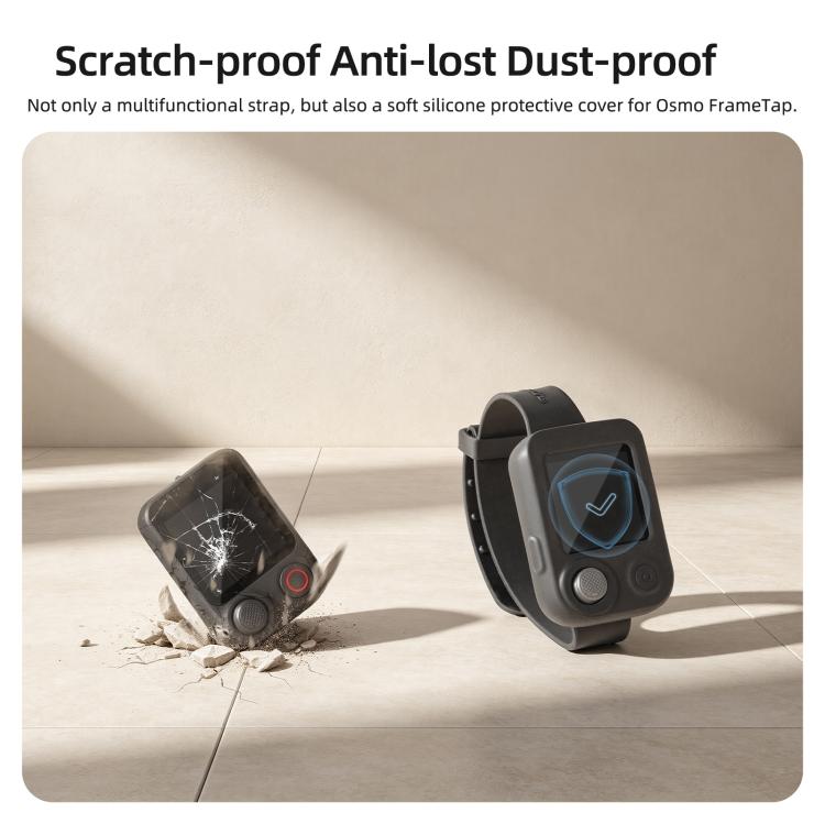 Cinturino multifunzionale Sunnylife con rivestimento in silicone e fascia di espansione., For DJI Osmo Pocket 4P / Mobile 8P
