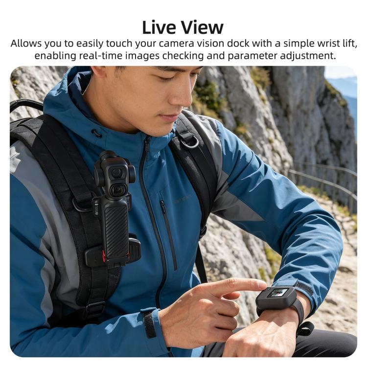Cinturino multifunzionale Sunnylife con rivestimento in silicone e fascia di espansione., For DJI Osmo Pocket 4P / Mobile 8P