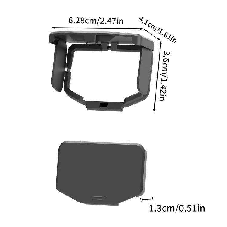 Protezione per schermo Insta360 Luna Ultra / Pro, parasole magnetico pieghevole antiriflesso., Common Version, NFC Version