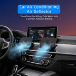 Deflettore antivento per bocchetta di ventilazione dell'aria condizionata dell'auto, ruotabile a 360 gradi