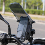 Supporto per telefono antiriflesso a forma di cappello da sole.