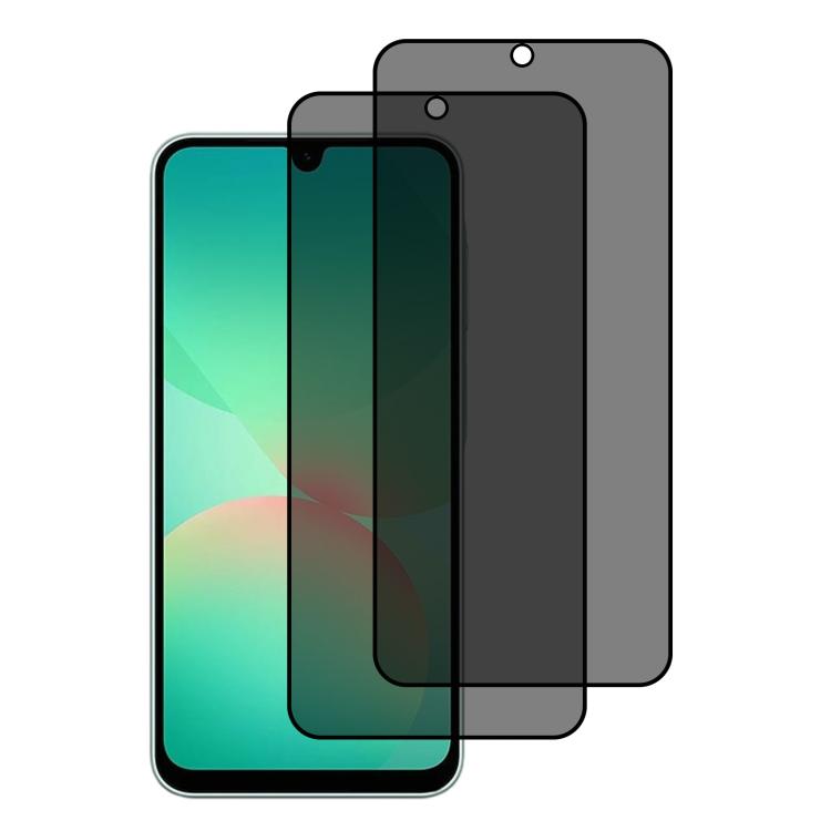 XDcase - Confezione da 2 pellicole protettive in vetro temperato anti-spia con stampa serigrafica, For Galaxy A37 5G, For Galaxy A17 4G, For Galaxy A07 4G, For Galaxy A17 5G, For Galaxy A06 5G, For Galaxy A26 5G, For Galaxy A36 5G, For Galaxy A16 5G