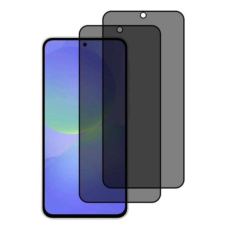 XDcase - Confezione da 2 pellicole protettive in vetro temperato anti-spia con stampa serigrafica, For Galaxy A37 5G, For Galaxy A17 4G, For Galaxy A07 4G, For Galaxy A17 5G, For Galaxy A06 5G, For Galaxy A26 5G, For Galaxy A36 5G, For Galaxy A16 5G