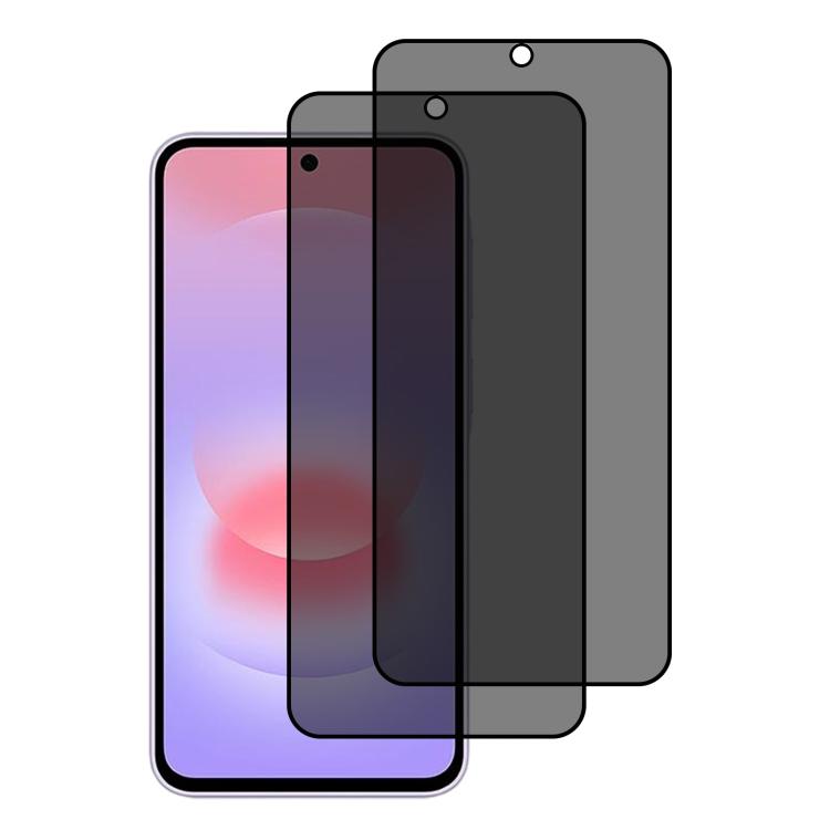 XDcase - Confezione da 2 pellicole protettive in vetro temperato anti-spia con stampa serigrafica, For Galaxy A37 5G, For Galaxy A17 4G, For Galaxy A07 4G, For Galaxy A17 5G, For Galaxy A06 5G, For Galaxy A26 5G, For Galaxy A36 5G, For Galaxy A16 5G