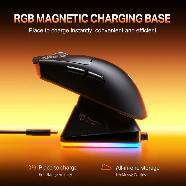 Mouse da gioco leggero ONIKUMA DM10, DM10(Black), DM10(White)