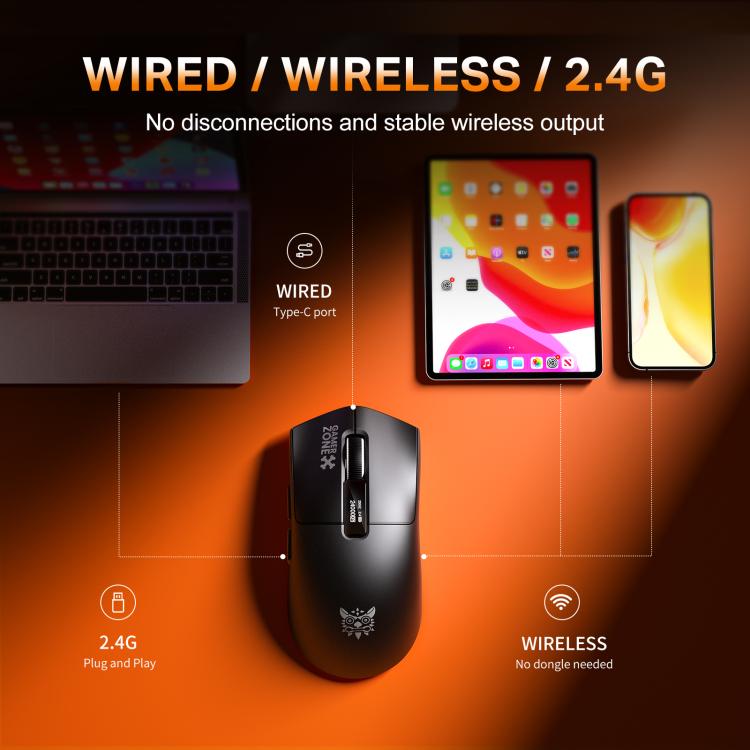 Mouse da gioco leggero ONIKUMA DM10, DM10(Black), DM10(White)
